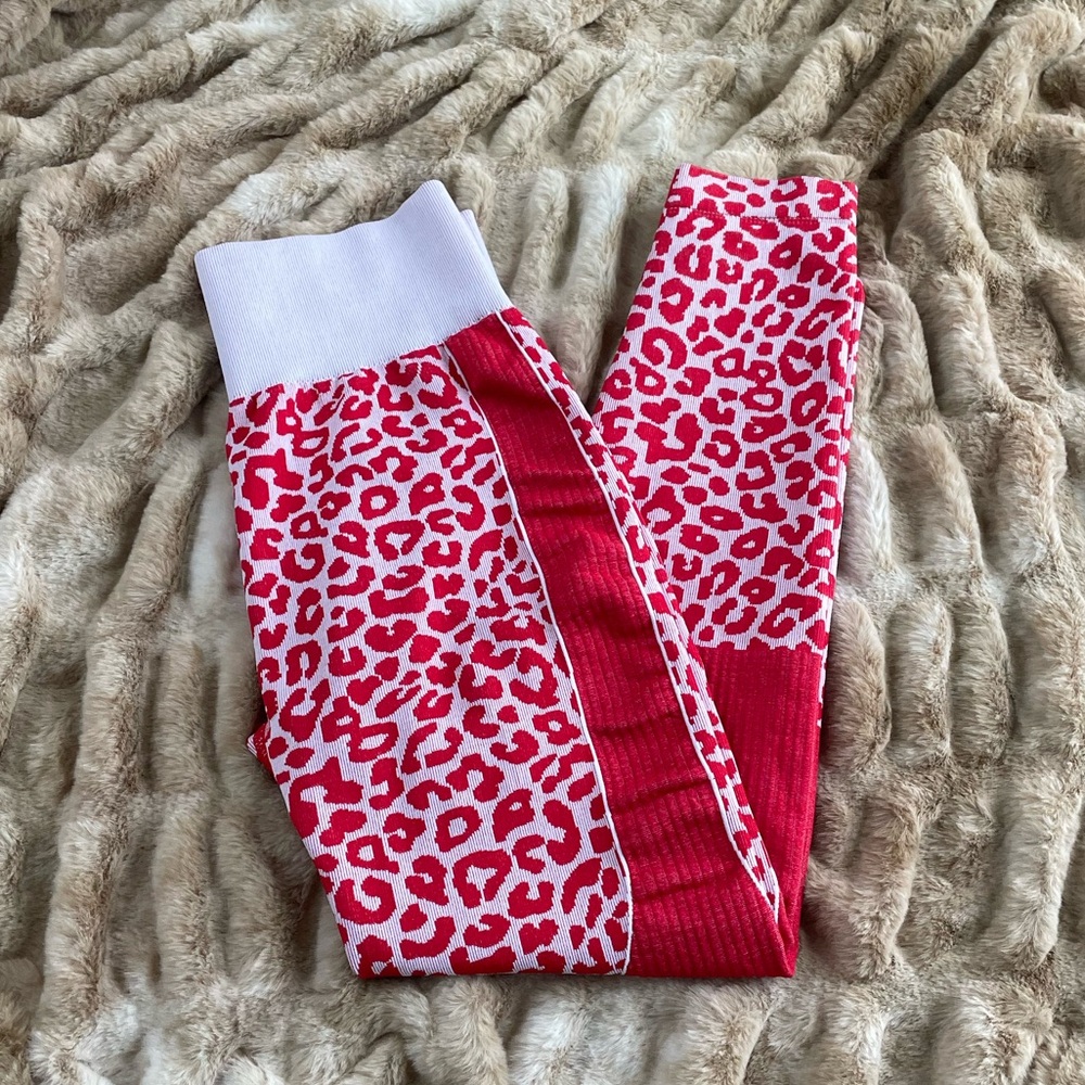 Red Cheetah Leggings